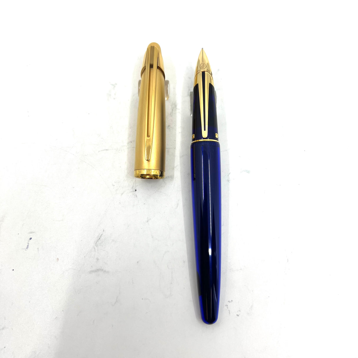 Waterman Edson Blue Translucent Fountain Pen