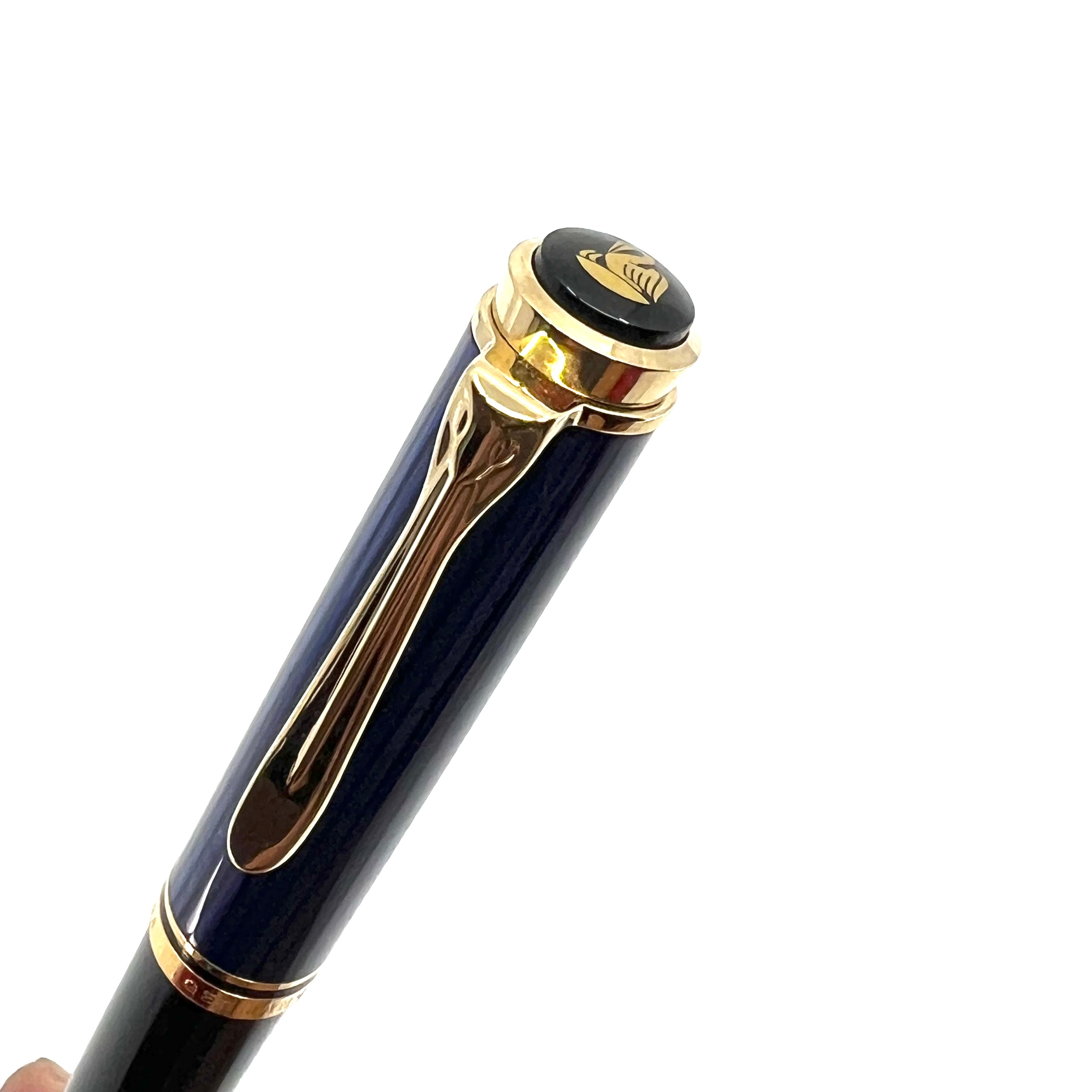 Pelikan D600 Mechanical Pencil 0.7mm - Blue Striped Cap – Fountain