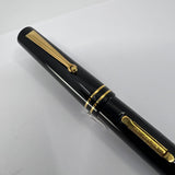 Delta Special Edition Astra Black Ebonite Fountain Pen (1995) - Medium 18kt Gold Nib