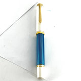 Pelikan M600 Turquoise-White Striped Fountain Pen