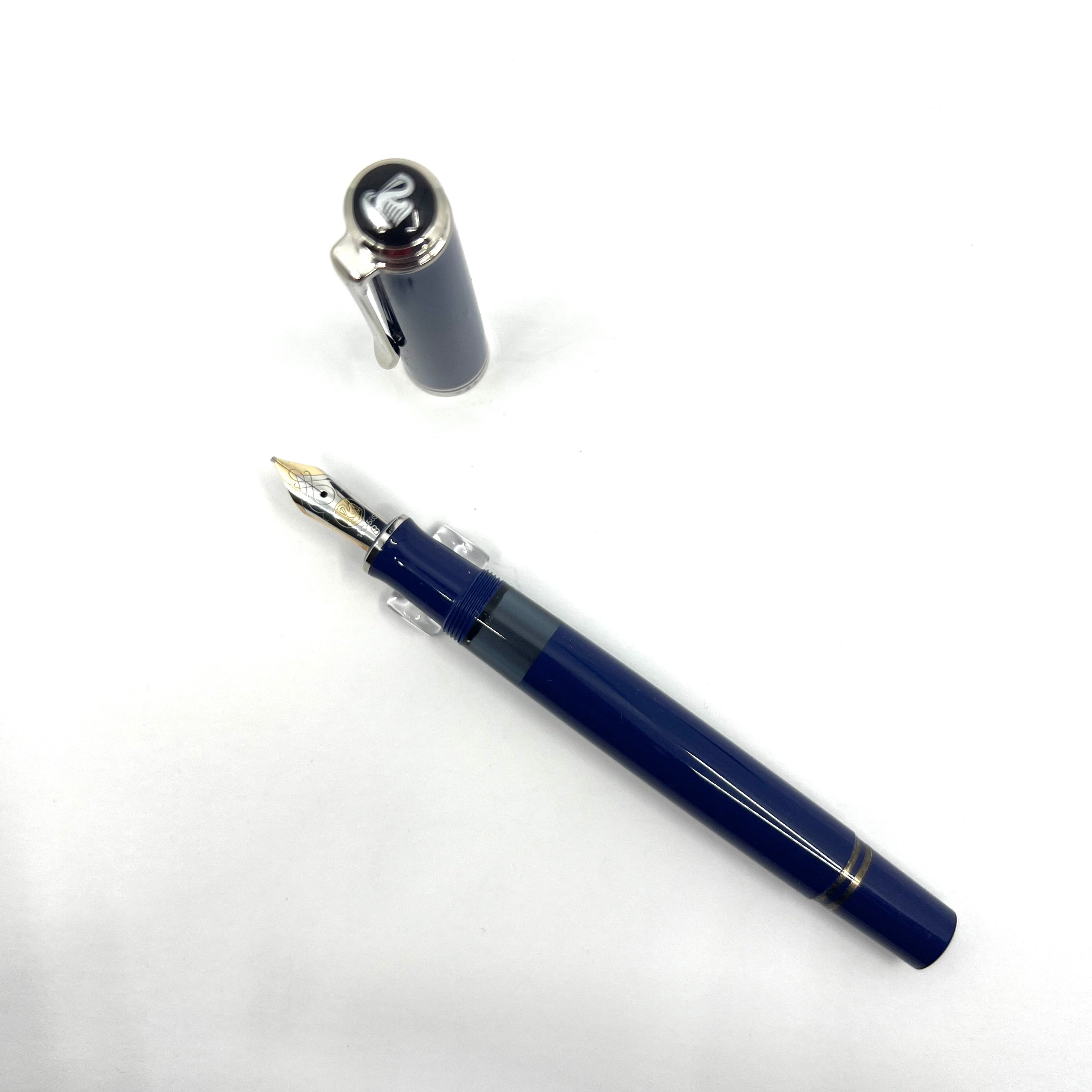 Pelikan M605 Solid Blue Special Edition Fountain Pen – Fountain