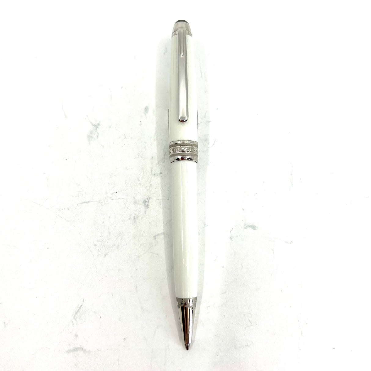 Montblanc Meisterstuck White Ballpoint -  Tribute to the Mont Blanc (Mountain)