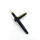 Pilot-Namiki Black Resin Falcon Fountain Pen - Flexible Broad 14kt Gold Nib