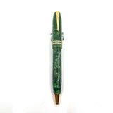 Conway Stewart Dinkie Marbled Green/Gold Ballpoint Pen