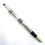 Cross 150th Anniversary Limited Edition Art Deco Sterling Silver Fountain Pen (1996)  -  Medium 18kt Gold Nib -  MINT Condition with Complete Original Packaging