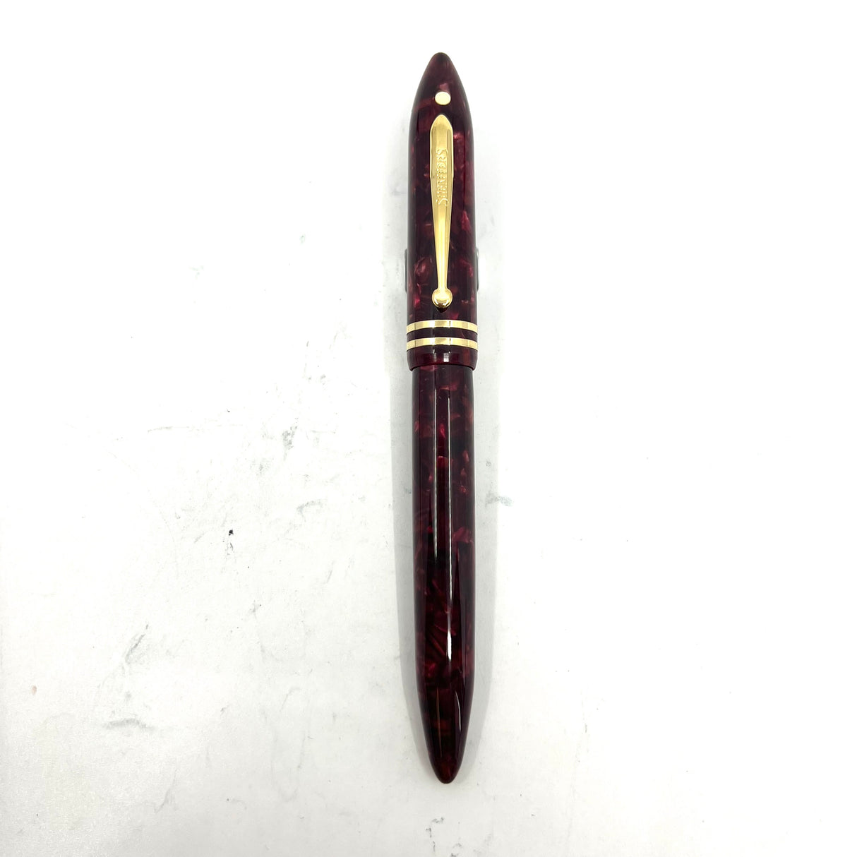 Sheaffer Red Marble Balance Fountain Pen