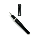Pilot-Namiki Black Lacquered Bamboo Metal  Oversized Fountain Pen - Fine 14kt Gold Nib