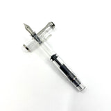 Pelikan M205 Clear Transparent Fountain Pen - Medium Stainless Steel Nib