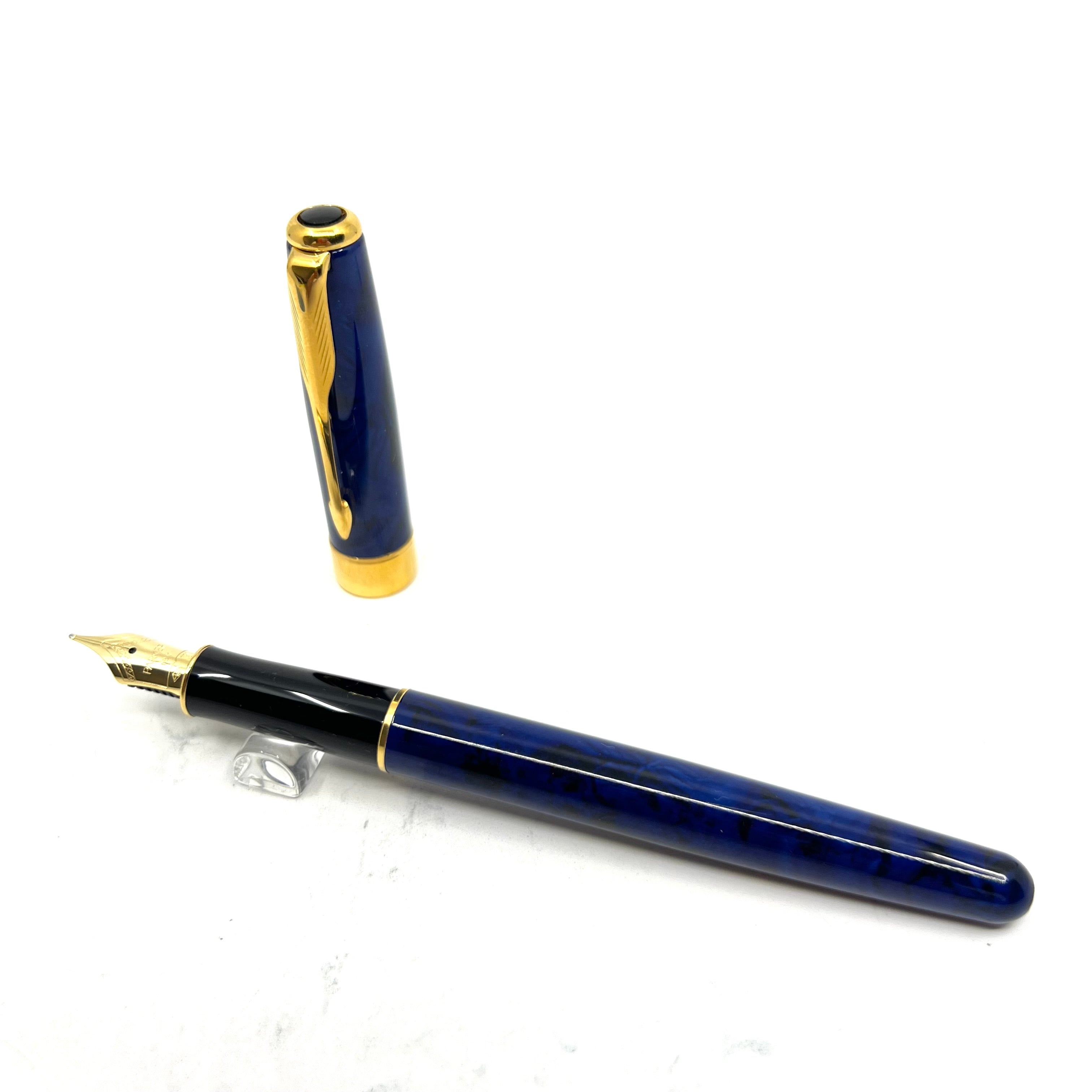 Parker Sonnet Blue/Black Marble Laque Fountain Pen – Fountain Pen