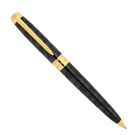 S.T. Dupont Monogram 1872 Eternity M Black & Gold Ballpoint