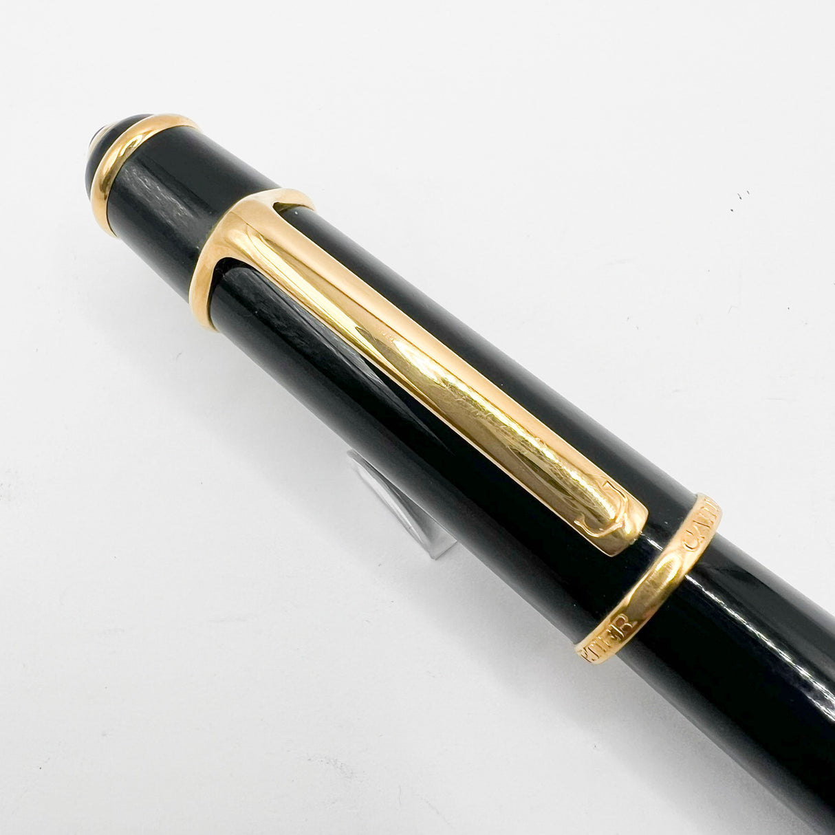 Cartier Diabolo Black Resin Fountain Pen - Medium 18kt Gold Nib