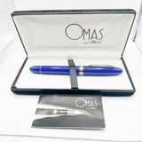 OMAS for  Armando Simoni Club/1990's -  Royal Blue Ogiva Extra Fountain Pen - Medium 18kt Gold Nib
