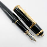 Cartier Diabolo Black Resin Fountain Pen - Medium 18kt Gold Nib