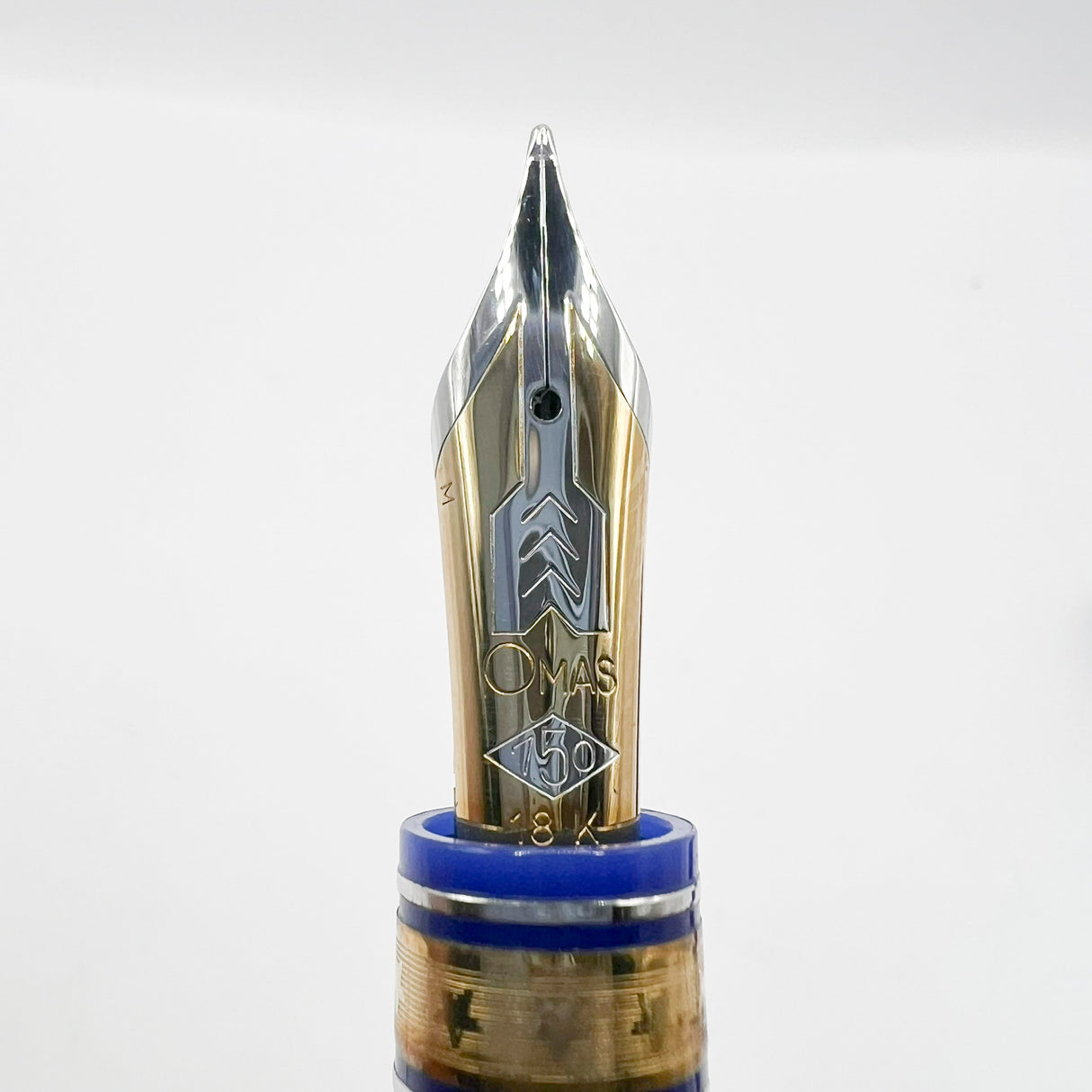 OMAS for  Armando Simoni Club/1990's -  Royal Blue Ogiva Extra Fountain Pen - Medium 18kt Gold Nib