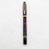 Waterman Rhapsody Burgundy Marble Fountain Pen  - Fine 18kt Gold Nib