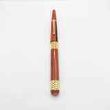 Bexley Woodgrain Ebonite Taper Cap Fountain Pen Limited Edition on behalf of Pen Collectors of America - Fine  18kt Gold Nib