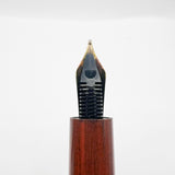 Bexley Woodgrain Ebonite Taper Cap Fountain Pen Limited Edition on behalf of Pen Collectors of America - Fine  18kt Gold Nib