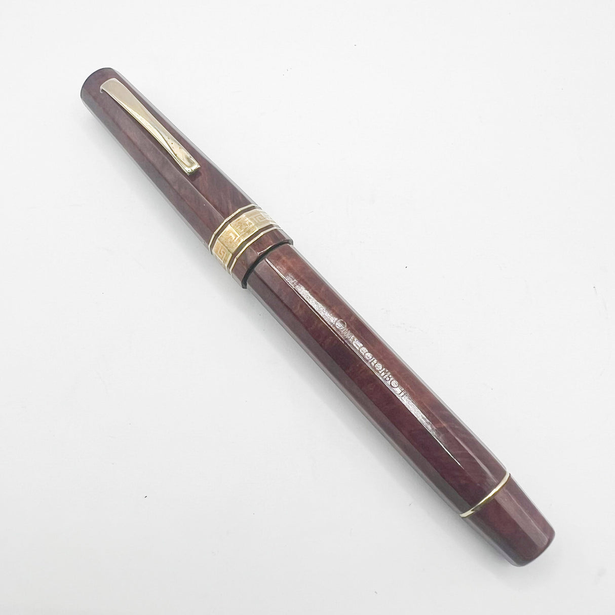 OMAS Cristoforo Colombo II Briar Wood Senior Paragon  Fountain  Pen - Medium 18kt Gold Nib