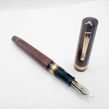 OMAS Cristoforo Colombo II Briar Wood Senior Paragon  Fountain  Pen - Medium 18kt Gold Nib