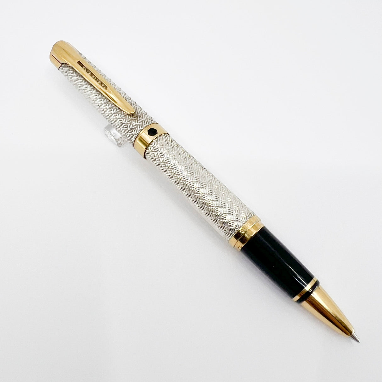 Waterman L'Etalon Sterling Silver Basketweave Design Rollerball
