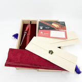 Pilot Namiki Emperor Red Urushi Fountain Pen -  Broad 21 kt Gold Nib - Circa 1996