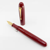 Pilot Namiki Emperor Red Urushi Fountain Pen -  Broad 21 kt Gold Nib - Circa 1996