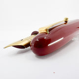 Pilot Namiki Emperor Red Urushi Fountain Pen -  Broad 21 kt Gold Nib - Circa 1996