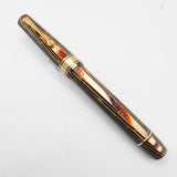 OMAS Paragon Exquisite Bronze Arco Celluloid  Senior Size Rollerball Circa 1990's