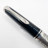 Pelikan M910 Toledo Sterling Silver Fountain Pen - Semi-Flex Medium 18kt Gold Nib