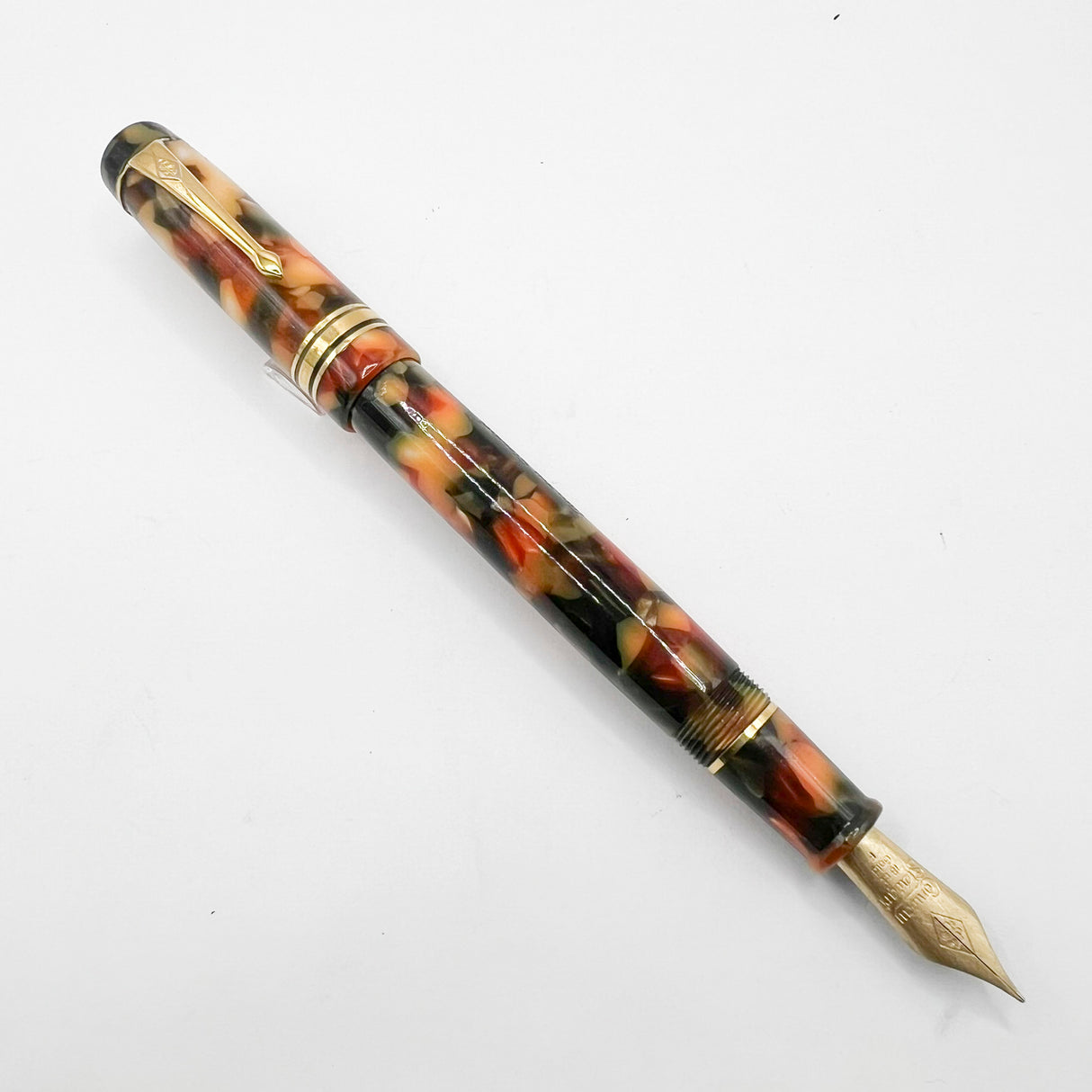 Conway Stewart Belliver Multi-Colored Fountain Pen - Flexible Fine Pave 18kt Gold Nib