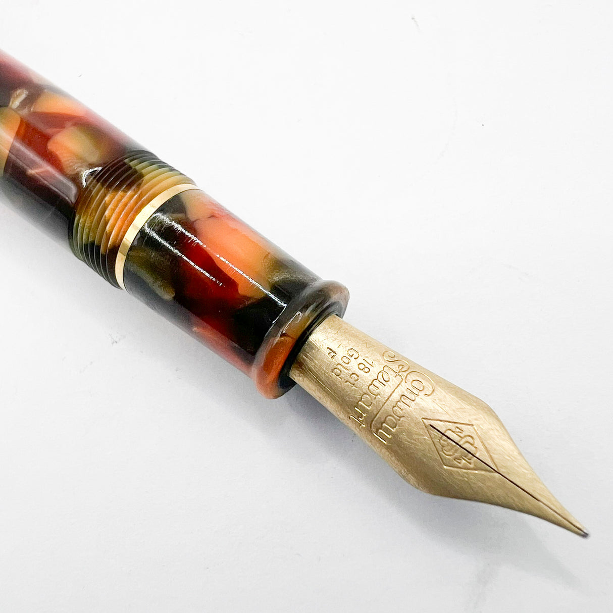 Conway Stewart Belliver Multi-Colored Fountain Pen - Flexible Fine Pave 18kt Gold Nib