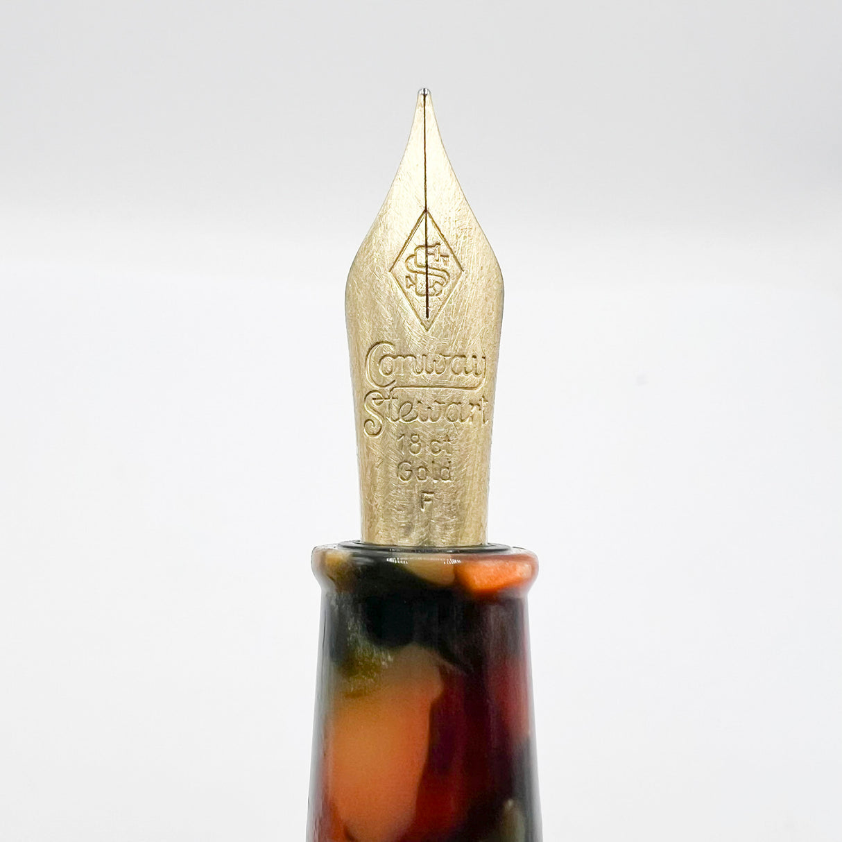 Conway Stewart Belliver Multi-Colored Fountain Pen - Flexible Fine Pave 18kt Gold Nib