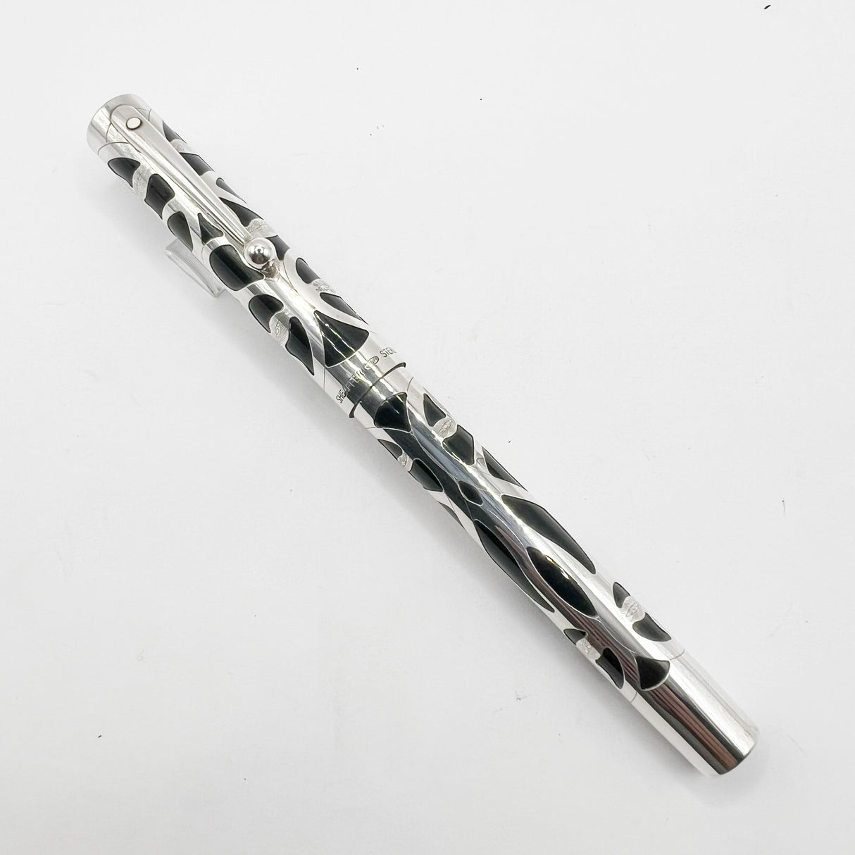 Sheaffer Nostalgia Sterling Silver Filigree Fountain Pen - Flexible Fine 18kt Gold Nib