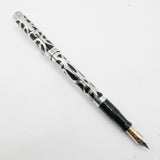 Sheaffer Nostalgia Sterling Silver Filigree Fountain Pen - Flexible Fine 18kt Gold Nib