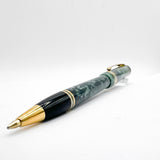 Parker  Duofold Marbled Green Cap Actuated Ballpoint Pen - Circa 1990 - Scarce!