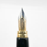 Waterman Man 100 Black Fountain Pen - Fine 18kt Gold Nib