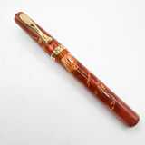 Visconti Marbled Amber Kaleido Fountain Pen - Medium 18kt Gold Nib