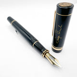 Parker “George Bush” 1989 Inaugural Black Duofold Centennial (Largest)  Fountain Pen -   Medium 18kt Gold Nib