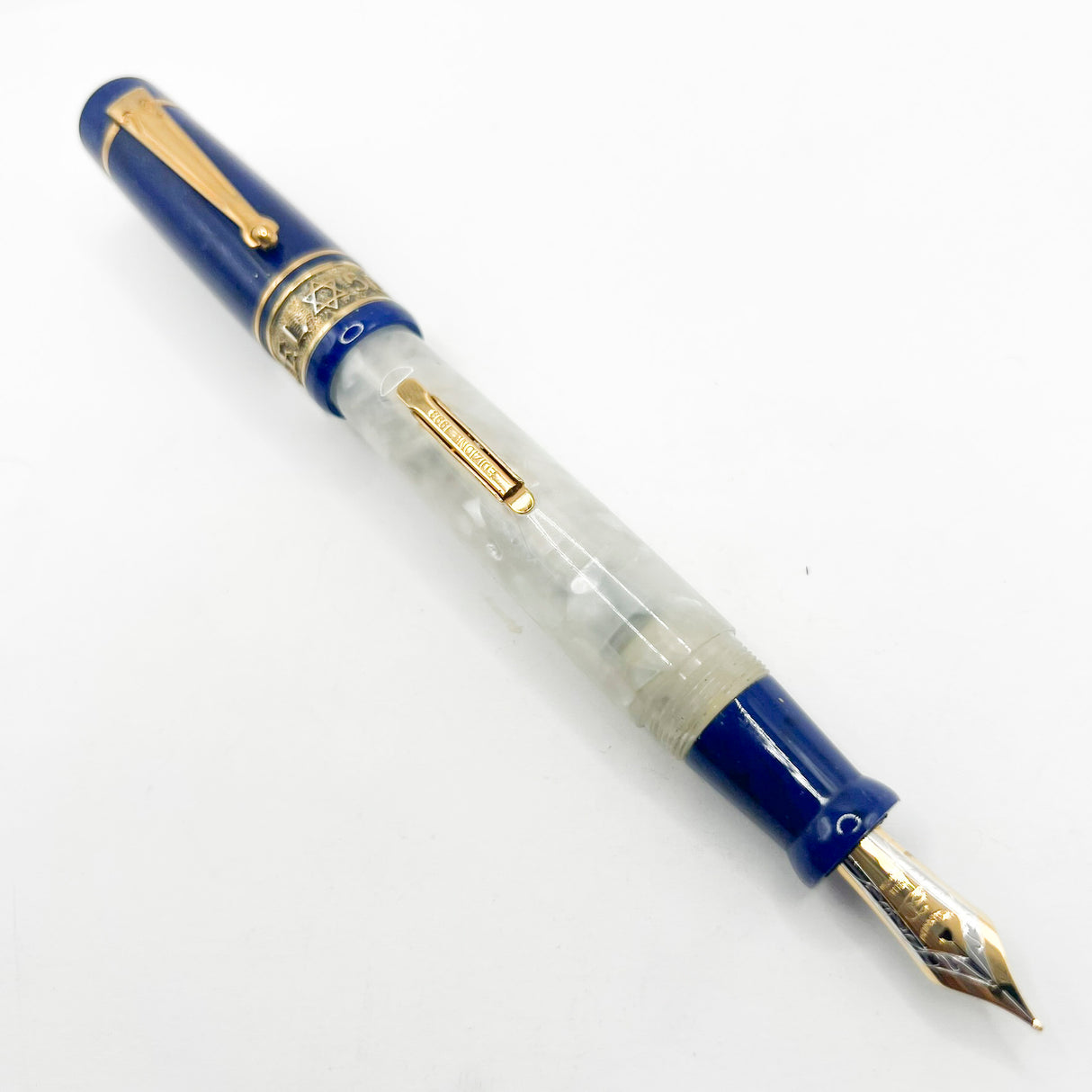 Delta Israel 50th Anniversary Gold Vermeil & Resin Limited Edition Fountain Pen  -  Medium 18kt Gold Nib