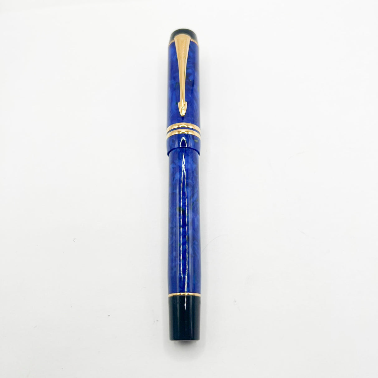 Parker Lapis Blue Duofold Centennial (Largest) Fountain Pen - Extra Fine 18kt Gold Nib