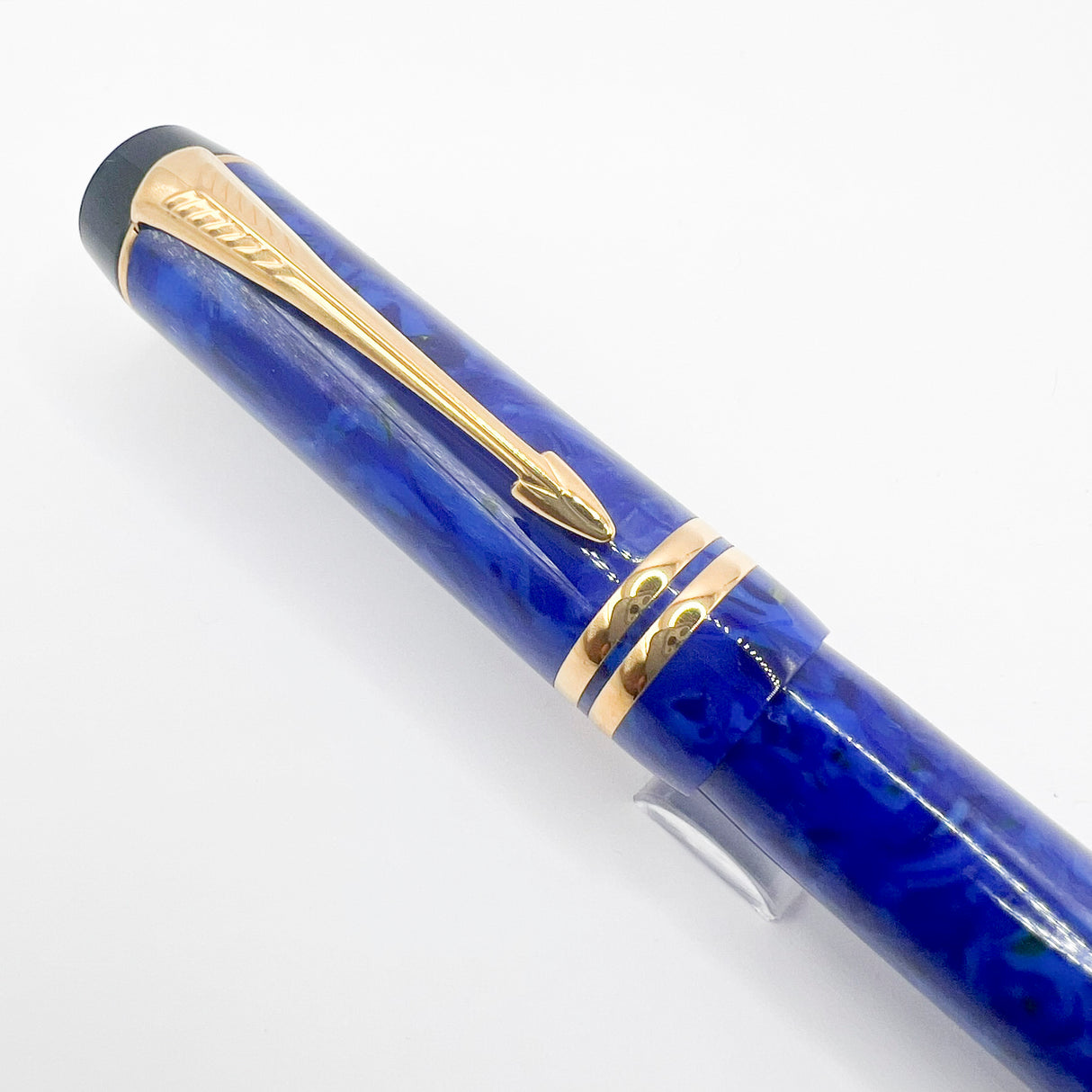 Parker Lapis Blue Duofold Centennial (Largest) Fountain Pen - Extra Fine 18kt Gold Nib