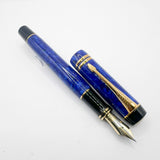Parker Lapis Blue Duofold Centennial (Largest) Fountain Pen - Extra Fine 18kt Gold Nib