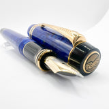 Parker Lapis Blue Duofold Centennial (Largest) Fountain Pen - Extra Fine 18kt Gold Nib