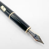 Montblanc Classique #144 Black Resin Fountain Pen - Medium 14kt Gold Nib