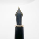 Montblanc Classique #144 Black Resin Fountain Pen - Medium 14kt Gold Nib