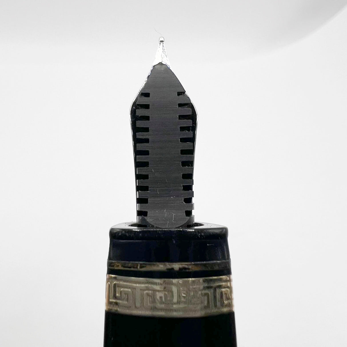 OMAS Blue/Black  #360 Oversized Triangulated Fountain Pen - Medium 18kt Gold Nib