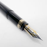 OMAS Blue/Black  #360 Oversized Triangulated Fountain Pen - Medium 18kt Gold Nib