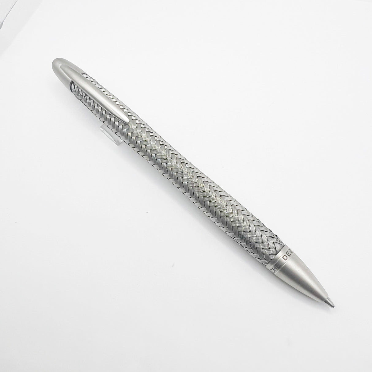 Porsche Design Tec-Flex Woven Stainless Steel Ballpoint Pen