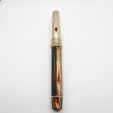 OMAS Arte Italiana Paragon Facetted Fountain Pen - Bronze Arco Celluloid Barrel/Vermeil Cap - Fine 18kt Gold Nib