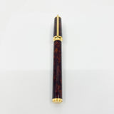 S. T. Dupont  Montparnasse Chairman Tortoiseshell Laque de Chine Fountain Pen - Fine 18kt Gold Nib - Rarely Found in MINT Condition!